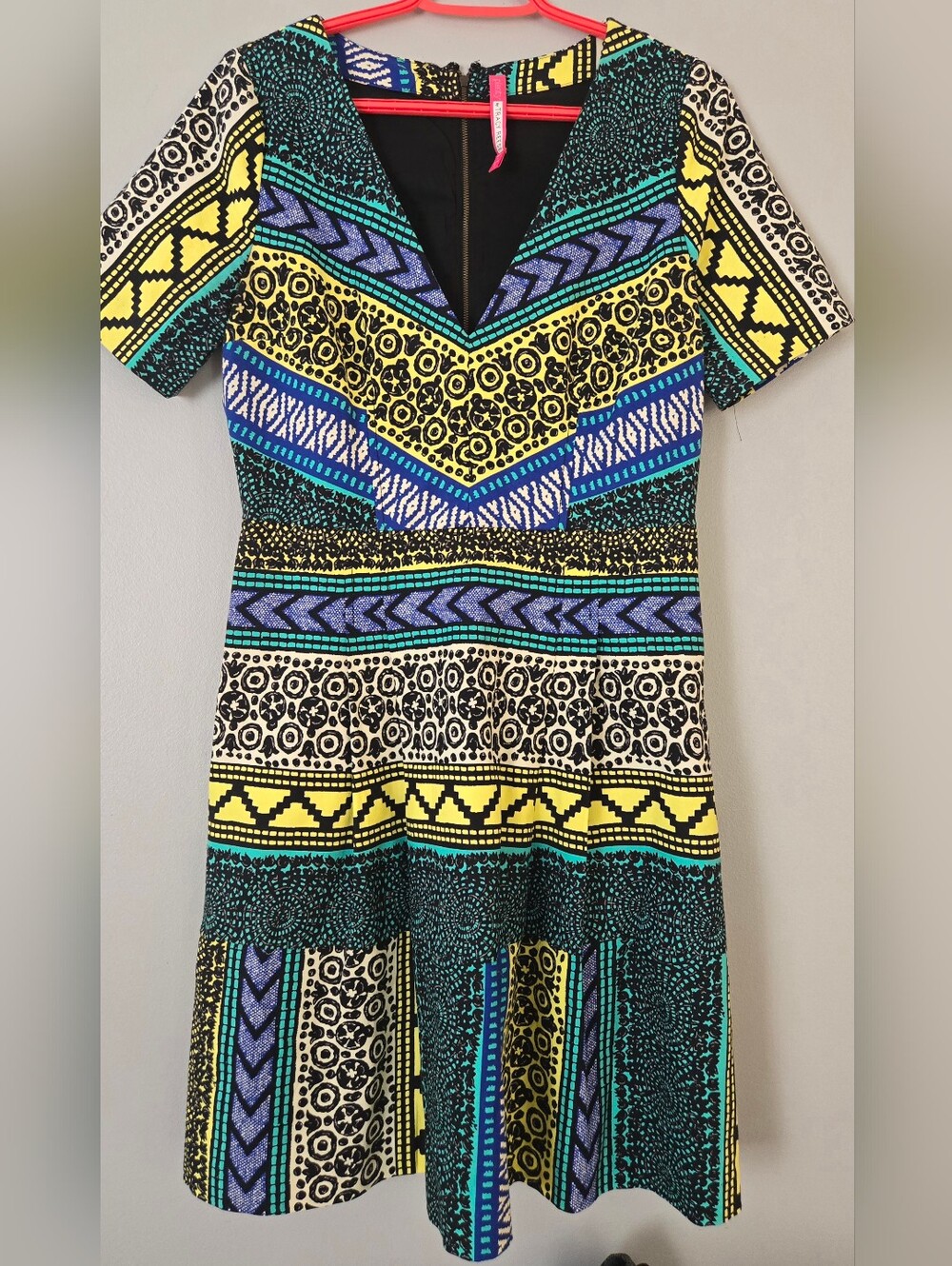 Plenty By Tracy Reese Multicolor Tribal Print Dress Size 10
